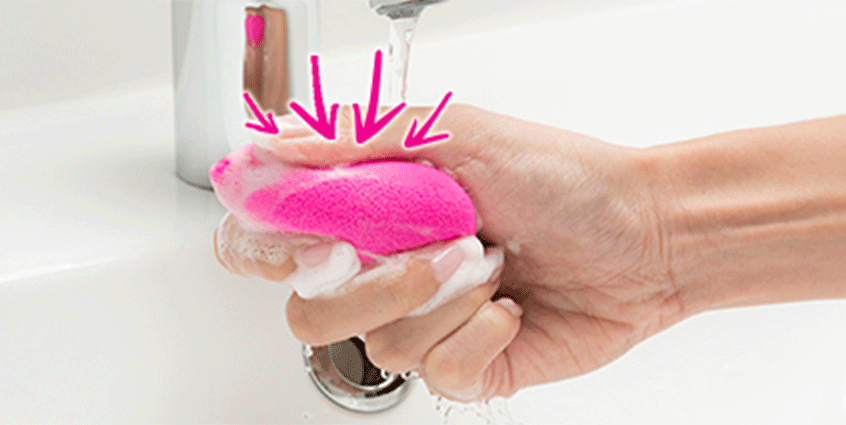 Frühjahrsputz Beauty Blender waschen