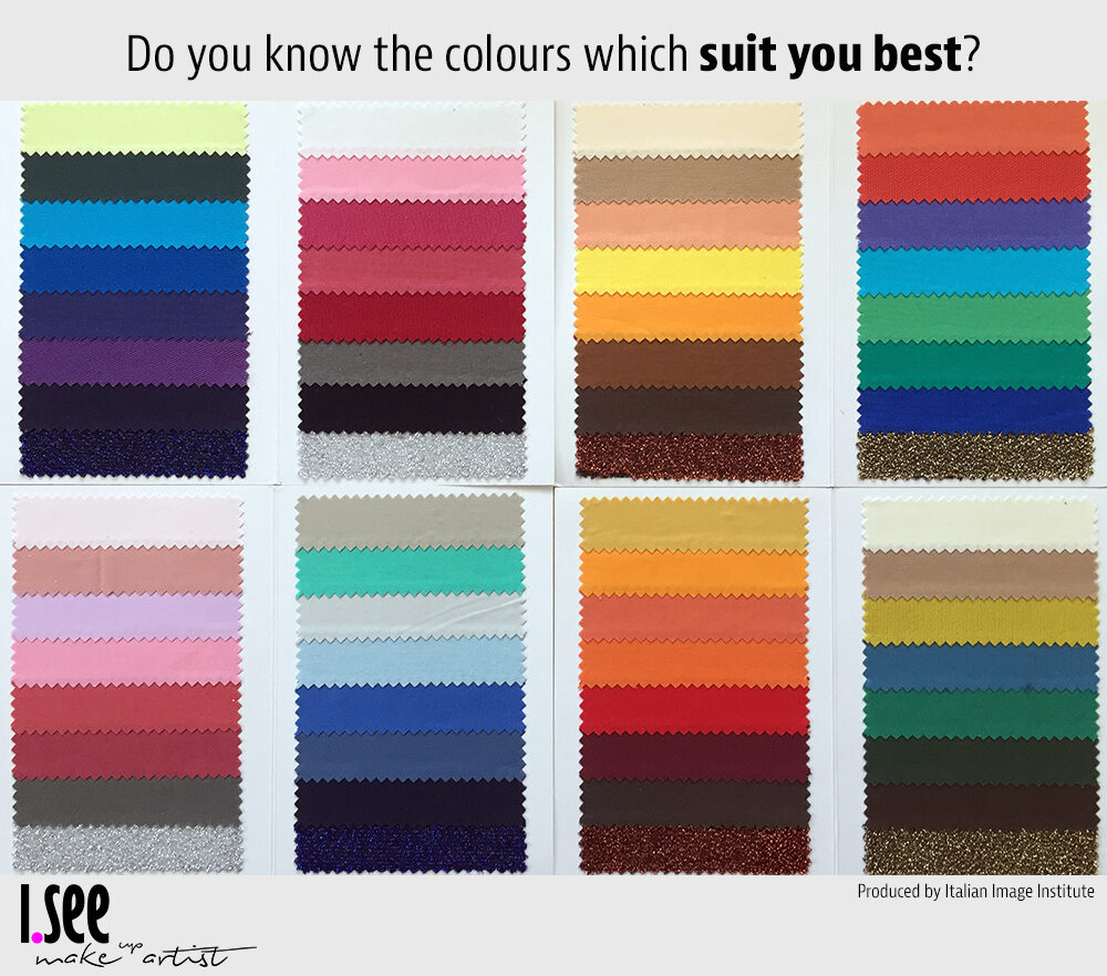 Color palettes for identifying the individual color season